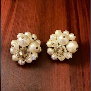 Vintage Faux Pearl Earrings